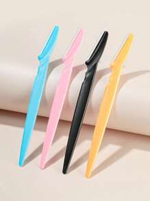 3/12/30/40/70pcs Pink Stainless Steel Eyebrow Trimming Tool Set - Women's Multi-Function Eyebrow Razor & Face Hair Removal Blades - Skin Care Tools - Suitable For Travel And Home Use