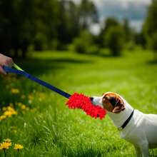 1 Piece Of Toy Suitable For Dogs That Love To Chew, Soft Plush Pulling Rope Tug-Of-War Pet Toy With A Handle - An Interactive Chewing Toy For Fun Play, Teeth Cleaning, And Training Exercises.