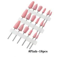 Professional Nail Drill Bits Kit For Removing Dead Skin And Polishing, 6 Pieces Set Of Silicon Gel Nail Drill Bits In Russian And Japanese Styles