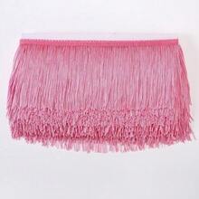 4 Inches Polyester Fringe Trim Lace Tassel Fringe Trimming For Latin Dress Stage Clothes Lamp Shade Decoration DIY