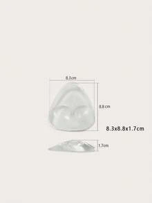 2 件透明硅胶聚拢文胸垫，可重复使用柔软文胸罩杯，用于提升文胸、泳衣、比基尼的胸部，帮助提升和增强胸部，可水洗硅胶材质，适用于晚礼服和派对穿着的文胸配件 - 彩色 - 查看 9