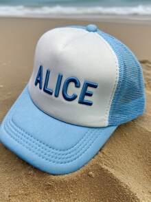 Customizable Embroidered Baseball Cap, Offering A Refreshing Summer Experience. You Can Customize Names Or Preferred Text, Making It A Unique Gift For Father, Mother, Wife, Husband, Boyfriend, Girlfriend, Daughter, And Son. Suitable For Vacations, Group Activities, And Family Gatherings.