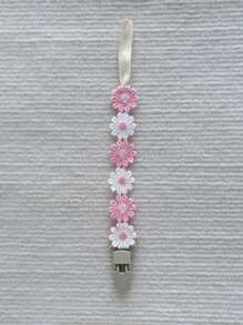 1pc Baby Daisy Pacifier Chain, Anti-Lost Pacifier Clip, Teether And Pacifier Holder, Random Color And Patterns Assorted