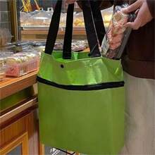 Chariot de maison, sac fourre-tout pliable et portable avec roues, chariot de supermarché étanche