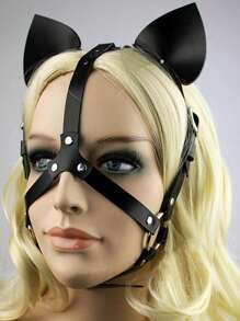 Gotischer Stil Schwarze Sexy Maske für Damen, kühnes Kostüm Accessoire für Damen, Halloween Maske, Valentinstag Geschenk, Party Cosplay, Sexy Accessoire für Damen