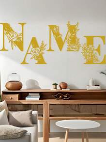 1 件手绘工业铁艺墙饰，带防锈金属切割 - 复古奢华金玫瑰藤蔓金属墙饰，适用于婚礼和高端家居 - 彩色 - 查看 7