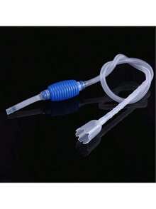 1pc Aquarium Siphon, Manual Fish Tank Siphon Water Changer, Gravel Cleaner For Fish Tank - Blue - View 12