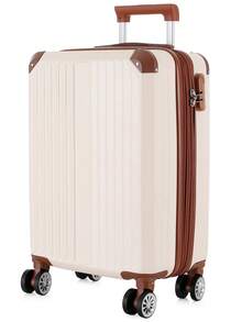 Bodo Travel Suitcases 10KG Anac Standard With Expandable Zipper 360 Wheels Small Hand Luggage - 米色 - 查看 2