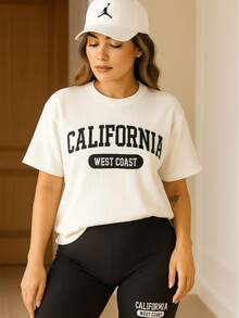 Conjunto california west coast casual y chic set deportivo tela rib stretch conjunto biker set juvenil urbano - Negro - Ver 2