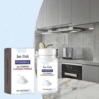 Multi-Functional Kitchen Cleaning Powder - Cleans Stove, Utensils, Residue And Grease In Kitchens
