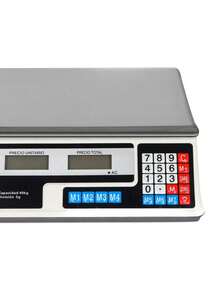 Bascula Comercial Digital 40kg - Blanco - Ver 8