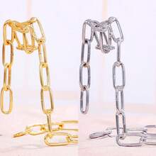 3pcs/2pcs/1pc Glass Vase With Wooden Base And Metal Chain, Luxury Trumpet Succulent Planter, Centerpiece For Modern Living Room, Home Decor Accessory, Hanging Wine Bottle Holder, Stainless Steel Wine Rack Novelty Home Kitchen Gift