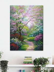 Kit de peinture de diamant, paysage 5D DIY Diamond Art Kit Diamant rond complet, décoration murale de la maison, artisanat