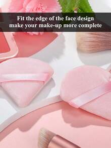 30/10/5/1 Triangular Powder Puff, Soft Makeup Powder Puff, Pink Powder Puff Pad, Used To Press Powder Foundation Make-Up, Facial And Eye Makeup Egg Sponge Tools, Multi-Purpose Reusable Facial Makeup Tools, Beauty Tools, Suitable For Powder, Concealer, Air Cushion, Foundation Make-Up, Bb Cream, Necessary For Family Travel - Multicolor - View 7