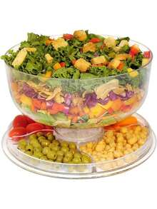 Cake Stand With Dome Cover, 6-In-1 Multi-Purpose Use, Cake Stand With Lid, Serving Platter, Punch Bowl, Desert Platter And More,