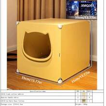 Cat Bed Enclosed Cat House Litter Cat Nest House Washable For Kittens, Suitable For All Seasons