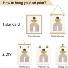 3pcs Minimalist Line-Art This Is Our Happy Place Family Sign Wall Art, No Frame