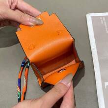 NYXIA Mini Square Leather Bag Charm Bag Pendant Light Luxury Cute Bag Pendant Fashion Decor Accessories Creative Keychain Women Gift Lipstick Bag Earphone Charter Bag Wallet Mini Purse Coin Wallet For Women Wallet Mini Wallet Purse Wallet - Multicolor - View 8