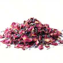 300g Pack Of High-Quality Rose Petals, Lavender Mixed With Natural Eternal Flowers, Dried Plant Flowers For Decoration, Perfect For Soap Making, DIY Handicrafts, Aromatherapy Candles, Dried Flowers Matching, Indoor And Outdoor Holiday Party Supplies Decoration, Hand Scattered Flowers, Colorful Paper Scraps