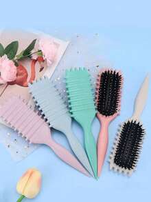 Women's Curling Brush/Curling Brush/Air Cushion Brush – Summer Curl Styling Brush For Curly Hair, Anti-Frizz, No Pull Design – Candy Brush Design - Multicolor - View 8