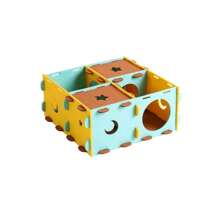 ITANDME Hamster Tunnel Labyrinth Spielzeug, Multi-Kammer Hamster Haus Labyrinth, Interaktives Versteck Mehrfachraum Verstecke & Tunnel Erkundungs Spielzeug, Bereicherung Spielzeug für Hamster, Ratten, Wüstenrennmäuse, Lemminge