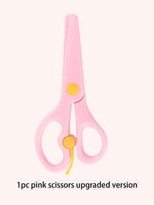 1 chiếc kéo nhựa thủ công nhiều màu sắc, dùng để cắt giấy, làm đồ thủ công, đồ dùng học tập, mùa tựu trường - Nhiều màu - Xem 13