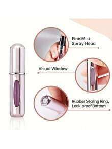 1 Pack, 5ml Perfume Bottle, Bottom Filling, Self Pumping, Refillable Spray Bottle, Portable Cosmetics Bottle - 彩色 - 查看 6
