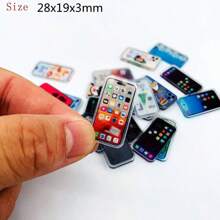 5/6/12 قطع ، لعبة صحية. نماذج هواتف محمولة صغيرة. هاتف محمول مصغر مجسم. ديكور هاتف محمول مصغر. ديكور نموذج هاتف محمول. اكسسوارات وديكورات هاتف منزلي صغير. نموذج مصغر للهاتف المحمول. ديكورات هاتف محمول، دعائم مشاهد الحياة. دعائم هاتف لتصوير مشاهد لعب البيت. ديكور هاتف محمول مصغر. (نمط عشوائي)