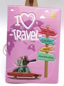 1pc Travel Document Holder, Suitable For Outdoor Travel Carrying