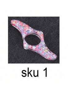 1入情人節紫色心形閃粉拇指書籤,創意便攜式學生讀書助手 - 紫色 - 查看 18