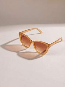 3pcs Fashionable Cat Eye Women's Fashion Glasses - Classic Leopard Print, Gradient Brown, And Black Frames The Fashion Crowd For Summer Beach Vacation,Outdoor,Travel - Multicolor - View 5