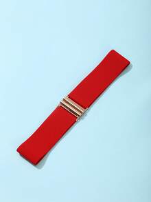 Cuiwrgrs 3pcs/1pc Women's Elastic Waist Belt, Decorative Dress Belt, Stretchy Wide Waist Band, Minimalist & Versatile - 多色款二 - 查看 7