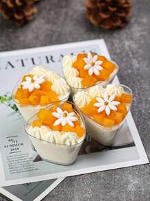 50/100 Stücke 2OZ/60ML Mini Cupcake Kochbecher, transparente Mousse Pudding Becher Gelee Becher Verkostungsbechern, geeignet für Hochzeiten, Partys, kleine Desserts
