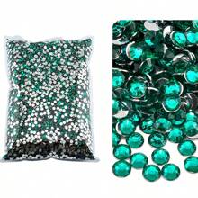 10000/5000 Pcs Bulk Pack 2-4mm Resin Non-Hotfix Rhinestone Loose Flat Bottom Plastic Crystal DIY Sparkly Strass Stones, Diamond Art Supplies
