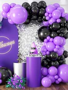 104pcs Royal Blue And Yellow Balloon Flower Ring Set, Different Sizes 18/12/105 Inches Balloons, Suitable For Birthday Wedding Anniversary Bachelor Party Graduation Ceremony Theme Party Decoration