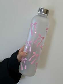 1000ml PC 磨砂水瓶。原创蝴蝶结印花设计 | 不锈钢运动盖。防漏，适合健身房使用 | 畅销欧盟、美国、中东和非洲及东南亚地区 | 美观健身必备 - 彩色 - 查看 3