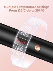 UKLISS Rizador de pelo y cepillo 2 en 1, barril cerámico iónico de 38 mm, crea rizos naturales y cabello liso, se calienta en 30 segundos, voltaje dual para viajes, cabello suave y sin frizz, adecuado para mujeres y estudiantes universitarias