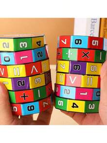 Math Cube With Addition, Subtraction, Multiplication And Division Operations, Creative Educational Toy For Exploring The World: A Journey Of Discovery For Young Minds - Multicolor - View 6