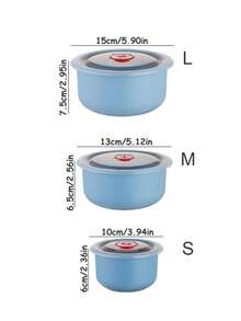3 件套冰箱食品储存整理器套装，厚实耐用的容器，有 S/M/L 尺寸可选