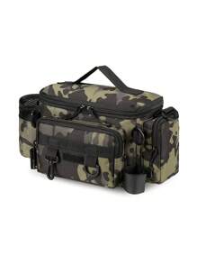 Multi-Function Lure Bag: 3-Way Carry (Shoulder/Crossbody/Waist). Specialized Storage For Fishing Rods & Tackle. Large Capacity. Essential Outdoor Gear For Anglers.