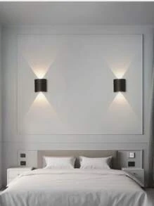 1 Piece, Modern Courtyard LED Wall Light -2W, AC 110-260V, Outdoor Wall Wash Light And Indoor Decoration Light, Staircase And Step Wall Light, Easy To Install, Durable ABS Shell, Warm Light Color, Suitable For Courtyard Villa Entrance, Hotel Corridor, Balcony, Corridor, Staircase, Indoor And Outdoor, Park, Fence Lighting Wall Light