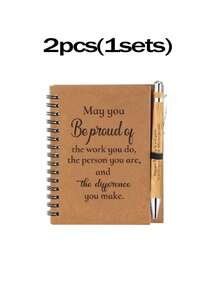 20 Sets (10 Pcs/Set) Employee Team Appreciation Gift Set - Includes Motivational Bamboo Ballpoint Pen And Spiral Inspirational Notebook, Employee Appreciation Notebook, Mini Spiral Inspiration Notebook, Appreciation Gift Wholesale, Ramadan Gift, For Volunteers, Teachers, Nurses, Team Building, Birthday, Retirement, Holiday Office Appreciation Gift (20/12/2pcs) - Multicolor - View 12