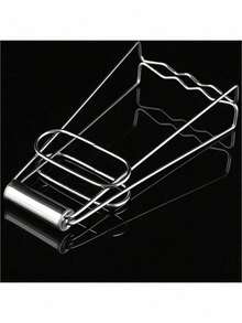 1/2 件厨房耐热夹、碗架、隔热托盘架、厨房蒸笼夹、陶锅架、隔热罩、不锈钢防滑耐热夹、方形锅架、多用途厨房碗碟夹 - 銀色 - 查看 3