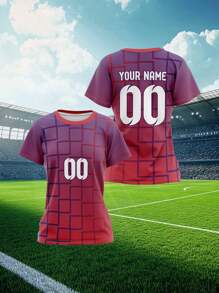 2025 Personalisiertes Sportjersey, Sommer Neu Lässig Outdoor Training Sport Einzel Top Kurzarm Damen Sport Team Club Training Gym Jersey Top Mit Vorder- Und Rückseite Bedrucktem Namen Und Nummer, Atmungsaktiv Und Komfortabel Für Alltag, Party, Weißes Unterhemd