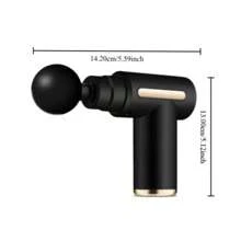 Relajador muscular de alta potencia - Pistola de masaje recargable para tejido profundo con 4 cabezales para alivio de todo el Body, herramienta de recuperación muscular definitiva, plástico de grado familiar, recargable por USB