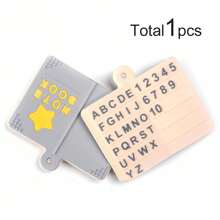 1 Piece DIY Handmade Silicone Focal Bead Book-Shaped Alphabet And Number Pendant Charm - Fashion Decorative Accessory For Backpack, Beading Chain, Jewelry Making, Unisex Gift