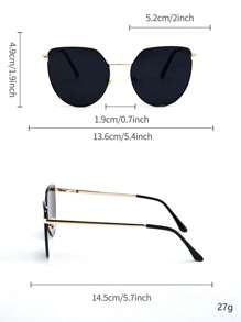 1 pièce Lunettes de mode pour hommes Nouvel été Style rétro classique Monture œil de chat large Accessoires de haute qualité Style de rue Cadeaux Convient pour l'extérieur, la randonnée, les vacances, la pêche, les représentations, les fêtes, les rassemblements