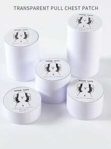 5米长透明胸贴S-XXL码时尚塑身提胸胶带隐形胸贴文胸适合大胸女性穿衣服或托胸衣服 - 無色 - 查看 6