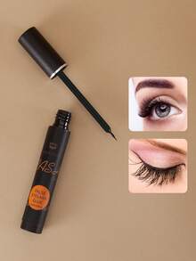 2pcs Black & Transparent Eyelash Glue 6ml, Super Strong Hold Long-Lasting Lash Adhesive, Gentle & Non-Irritating For Sensitive Eyes, Suitable For Cluster & Strip False Eyelashes DIY - Black and White - View 7