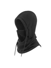 1 peça de chapéu de inverno quente e à prova de vento para homens e mulheres, chapéu de lã para atividades ao ar livre, capa de cabeça à prova de vento para ciclismo de montanha, chapéu com máscara facial para motociclistas, chapéu com cachecol integrado resistente ao frio para motociclistas - presente perfeito para atividades ao ar livre no Halloween